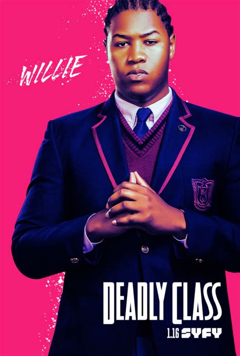 Deadly Class New Posters Introduce The Characters In Hot Pink