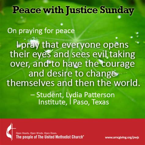 Peace With Justice Sunday Pastor And Leaders Kit Umc Giving