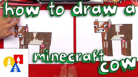 Now draw another vertical oval almost starting from the inside of the previous oval. How To Draw A Minecraft Cow - YouTube