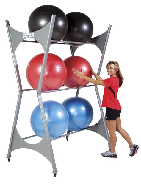 Elite Stability Ball Storage Rack No Equipment Workout Ball Storage