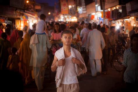 Night Time Streets In India Editorial Photo Image Of Crowded North