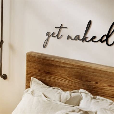 Get Naked Metal Wall Art Bedroom Bathroom Sign Quote Wall Etsy
