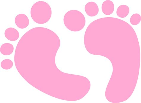 Baby Footprints Clipart Ba Feet Clip Art At Clker Vector Png Image