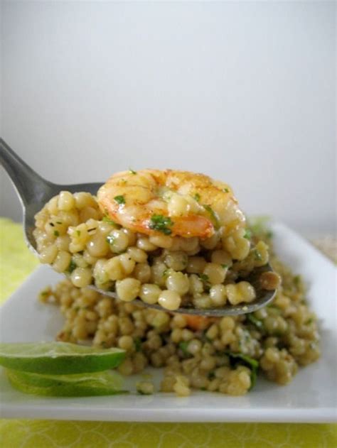 I like to round the flavors out with a little sweetness in my cilantro lime dressing. Israeli Couscous and Shrimp with Avocado Cilantro Lime ...