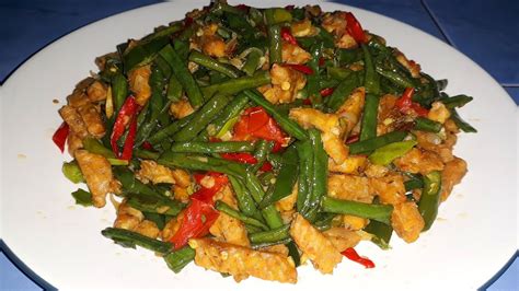 Cara Membuat Tumis Kacang Panjang dan Tempe Enak - YouTube