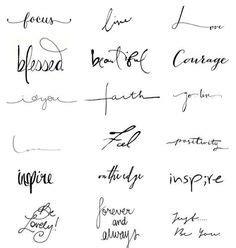 Fortunately, we have many unique tattoo font styles. Tiny Tattoo - "beautiful" handwritten font idea. | Tattoos ...