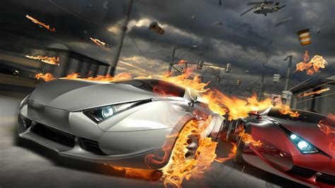 Free Download Burning Car Race Hd 1080p Burnout Revenge Car Accident