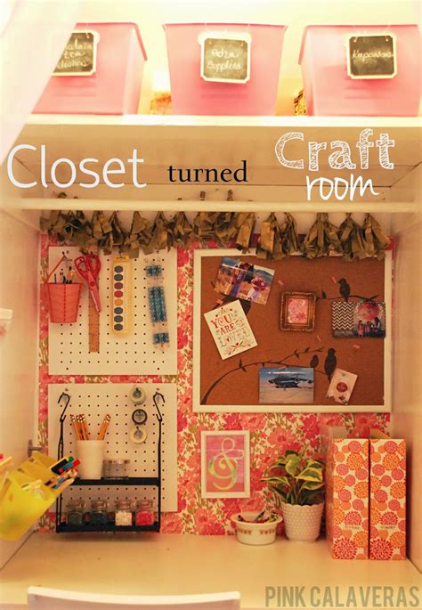 An arched open doorway connects the serene bedroom to the en. Closet Turned Craft Room ~ Super Mom Tested