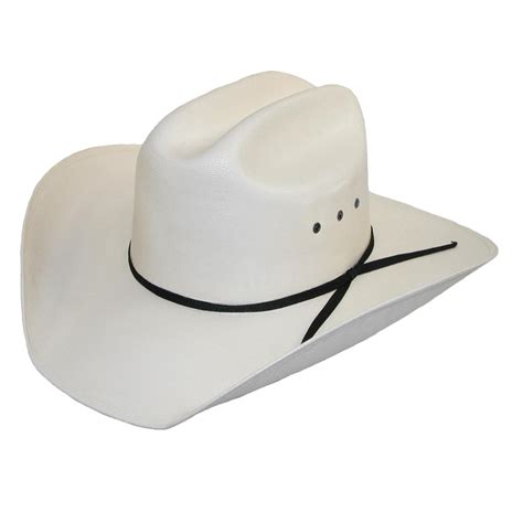 The most common formal hats material is polyester. Mens White Canvas Cowboy Western Hat by CTM® | Western ...