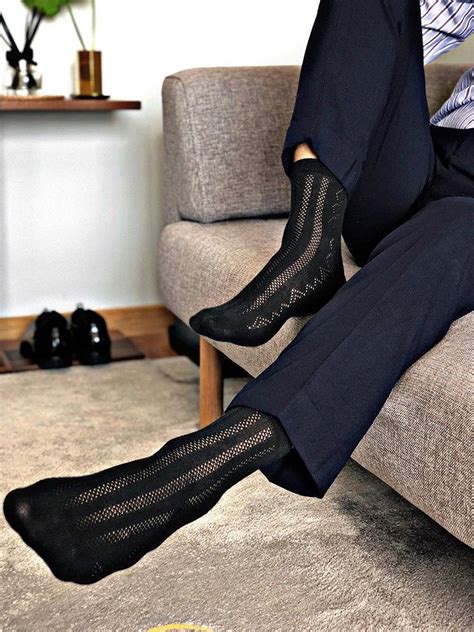 Men In Socks Mens Dress Socks Best Sandals For Men Nylons Sheer Socks Male Feet Black