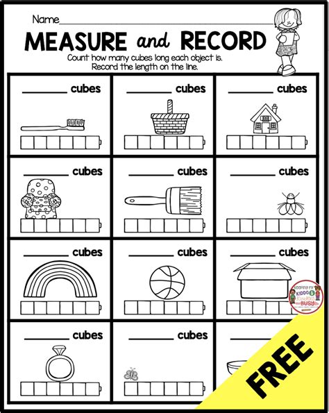 Measurement Lesson Plan For Kindergarten