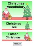 Christmas Vocabulary Labels | Teaching Ideas