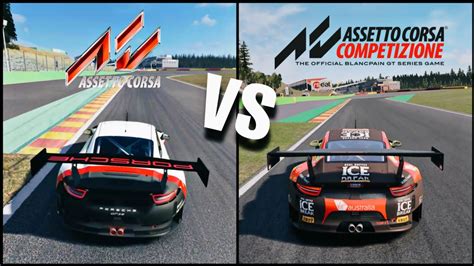 Assetto Corsa Vs Competizione I Direct Comparison K Fps Chase