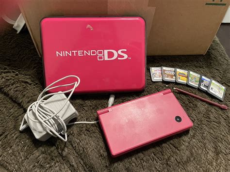 Official Nintendo Ds Lite Pink With Game And Charger Values Mavin