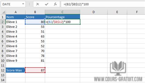 Comment Calculer Un Pourcentage Sur Excel Tutoriel Excel