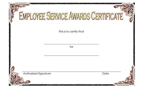 Whether it's windows, mac, ios or android, you will be able to download the images using download button. Service Certificate Template for Employees FREE Printable 2 | Certificate templates, Certificate ...