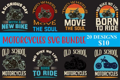 Biker Svg Bundle Motorcycle Svg Motor Bike Quote And Saying Svg Dxf