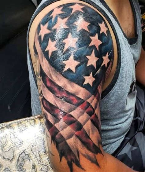 Top 89 American Flag Sleeve Tattoo Ideas 2021 Inspiration Guide Artofit