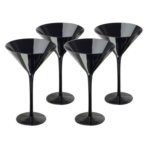 Artland Midnight Martini Glass Set Of 4