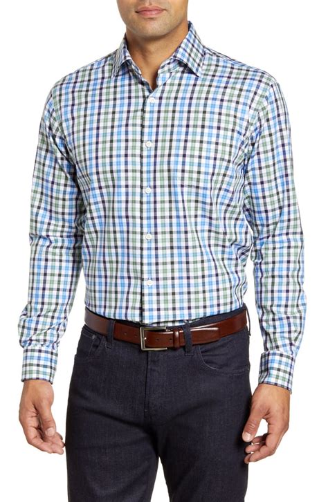 Find authentic peter millar clothing at nowells. Peter Millar Ocracoke Check Button-Up Shirt | Mens ...