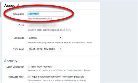 Changing your twitter user information is possible through your account settings. How to change your Twitter handle