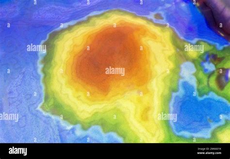 Interactive Topographic Map Topographical Map Made Out Of Sand