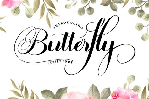 Butterfly Script 367506 Calligraphy Font Bundles