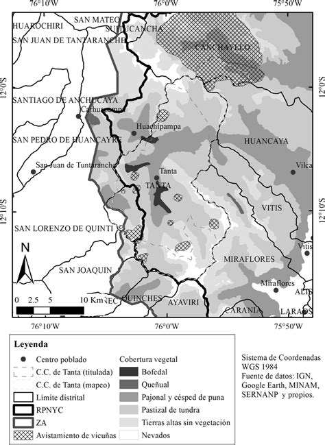 Mapa De Distribución Actual De La Vicuña En Tanta Las Zonas De