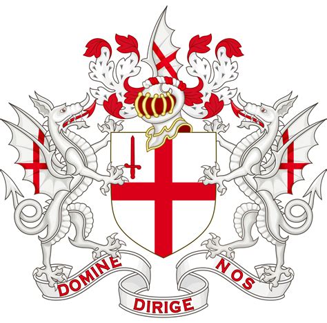 City of London crest with dragons | Coat of arms, Lord mayor of london, London city