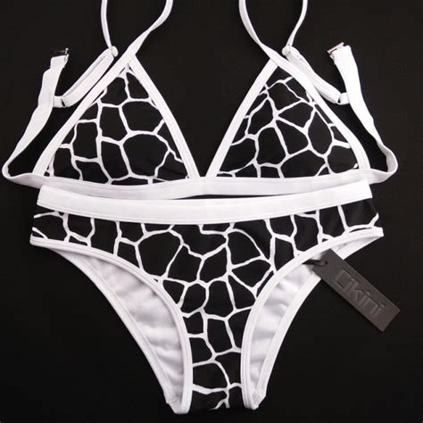 buy 2018 hot design retro style simple model brazilian sexy printing swimsuit