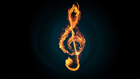3d Music 3d Burning Music Notes Hd Musik Wallpaper