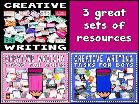 Creative Writing Bundle 3 Sets Of Resources Creative Writing Pack
