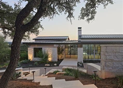 Musket Rim Contemporary House Exterior Austin By Lankerani