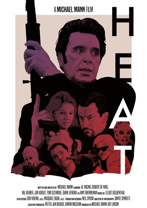 Heat By Brett Elvidge Movie Poster Art Movie Posters Design Movie Art