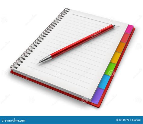 Office Notepad With Ballpoint Pen Stock Photos Image 23141773