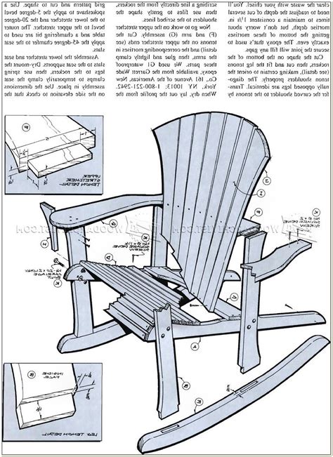 Glide through a summer evening with a companion and refreshment while seated in this simply constructed american classic. Adirondack Rocking Chair Plans - Chairs : Home Decorating ...