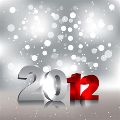 Glowing 2012 Numbers | FreeVectors