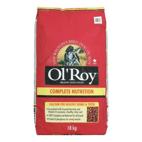 Please contact our customer service center at: Ol' Roy Ol'Roy Complete Nutrition Dog Food | Walmart Canada