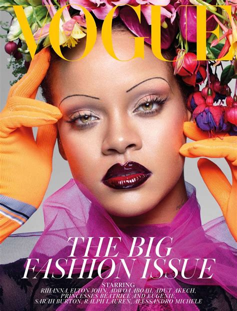 Rihanna Vogue Uk September 2018 Cover Fashion Photoshoot