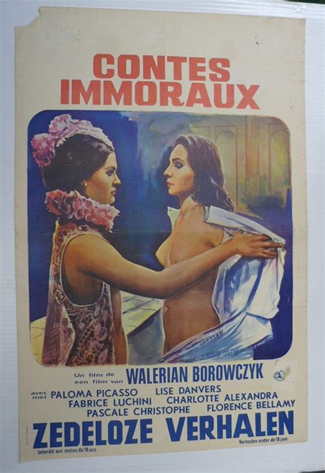 Contes Immoraux Original Foreign Poster Approx X