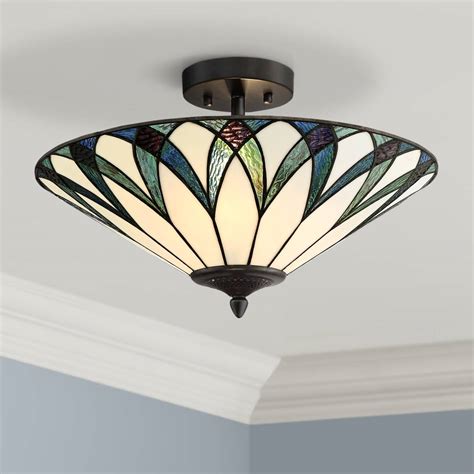 Art Glass Close To Ceiling Lights Lamps Plus