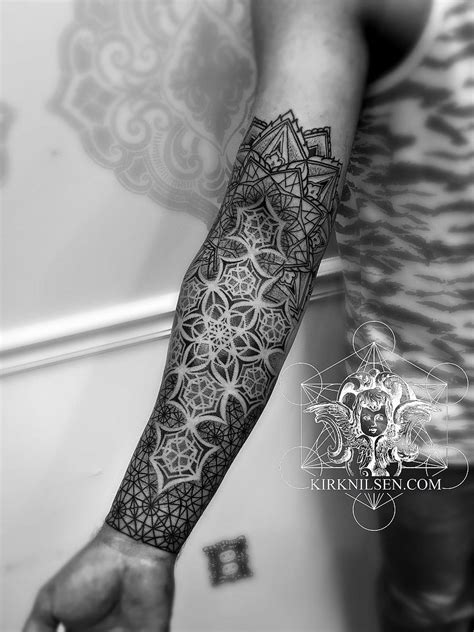 Kirk Nilsen Black Work Tattoos Geometry Tattoo Sleeve Tattoos