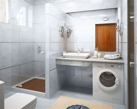 Even with larger square footage, bathroom design can be boring. Simple Bathroom Design Idea With Washing Machine Id682 ...