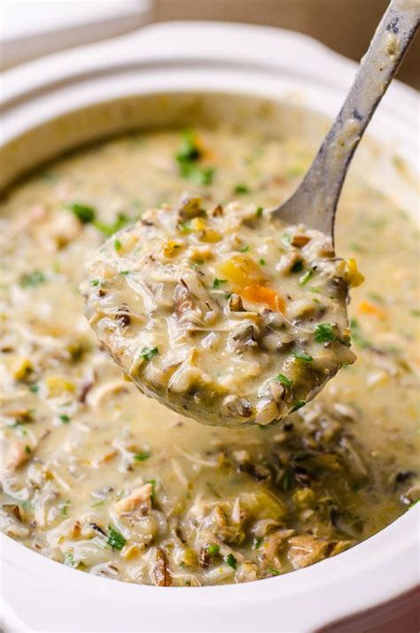 How to make chicken and wild rice soup. Healthy Chicken Wild Rice Soup Recipe made with no cream ...