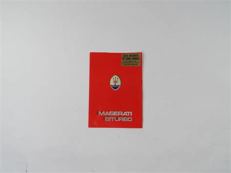 Maserati Biturbo Sales Brochure Classic Ferrari Parts
