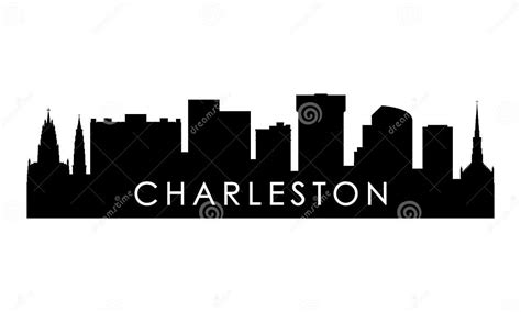 Charleston Skyline Silhouette Stock Vector Illustration Of Concept
