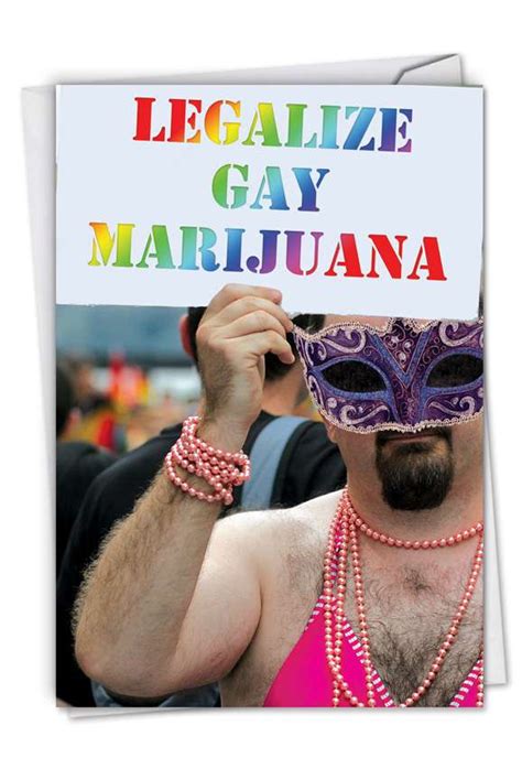 What gifts do men like? Legalize Gay Marijuana Red Rocket Birthday Card