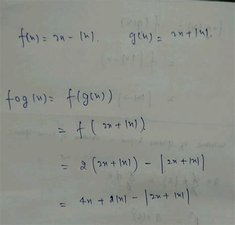 Let F G R→ R Be Two Functions Defined As F X X X G X X X ∀ X∈ R Then Find F