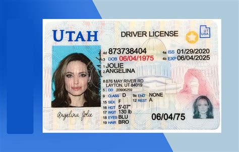 Utah Drivers License Psd Template New Edition Download Photoshop File