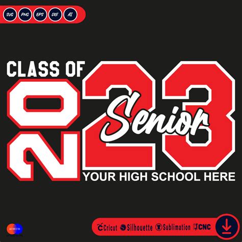 Senior Mom Class Of 2023 Svg SVG PNG EPS DXF AI Vector Arts Collection